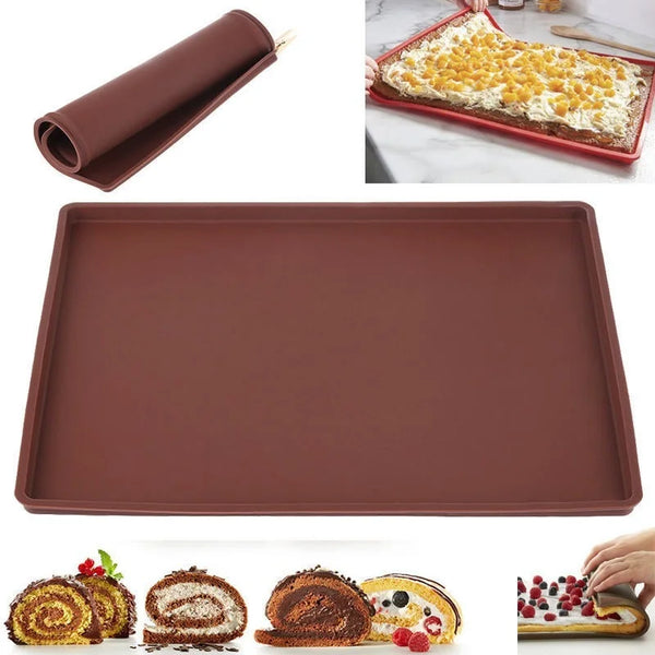 Silicone Baking Mat – Nonstick Oven Sheet for Cake Roll, Macaron & Pastry