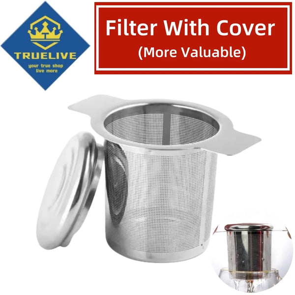 Stainless Steel Tea Infuser Basket – Reusable Coffee & Tea Strainer