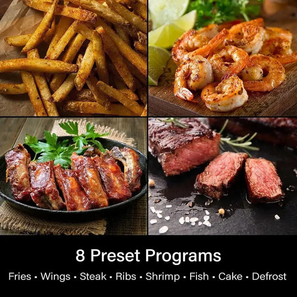 5.8QT Air Fryer – 8-in-1 Digital Air Fryer Oven with Smart Cooking Programs
