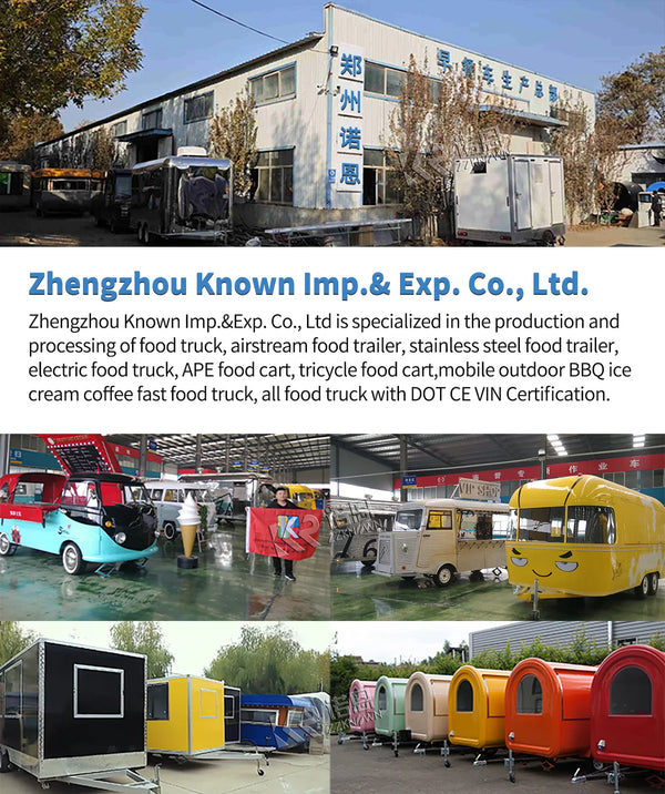 Customized Mobile Food Trailer with Deep Fryer Kitchen