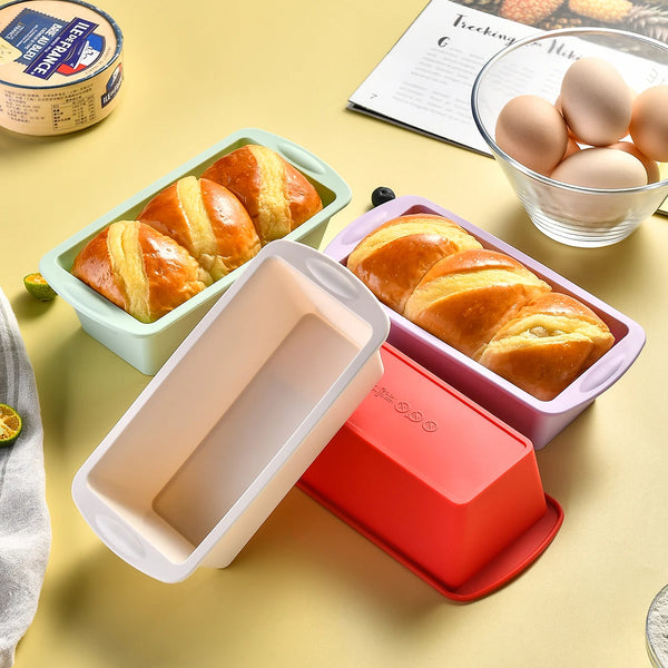 Silicone Baking Mold – Rectangular Bread & Cake Pan (1/4 Pcs)
