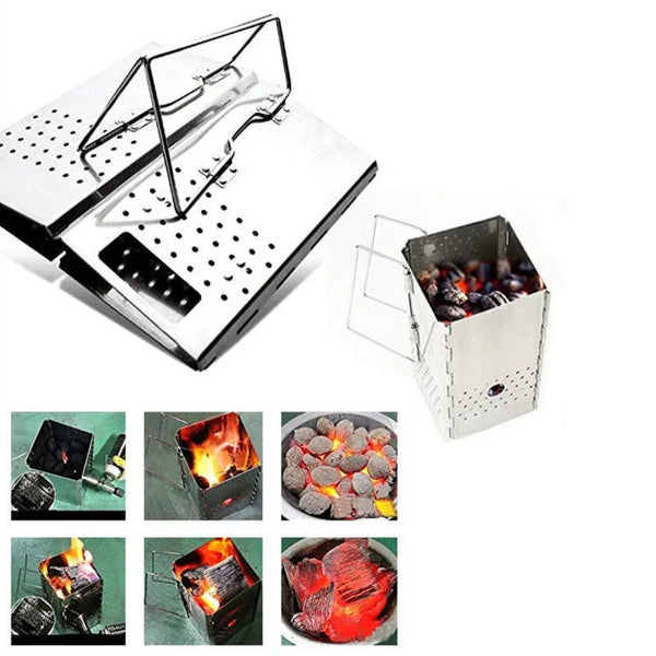 Portable Stainless Steel Charcoal Starter Stove