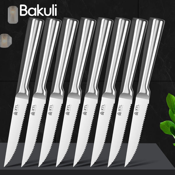 Steak Knife Cutlery Set – 4/6/8 Pcs Stainless Steel Serrated Knives