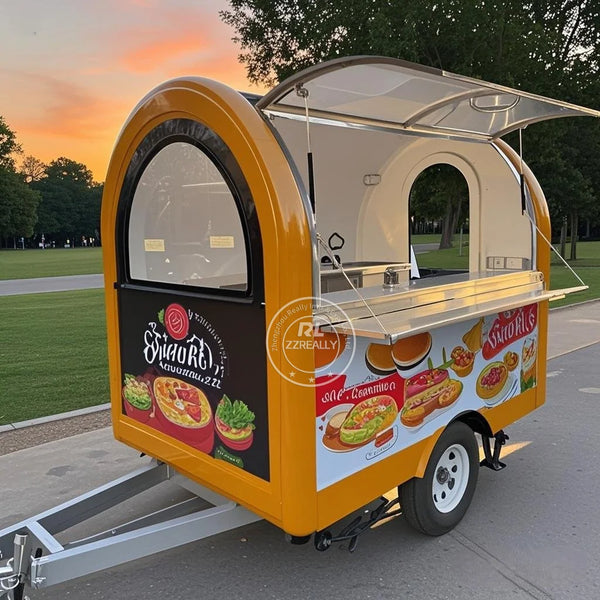 Stainless Steel Mobile Food Truck & Ice Cream Cart