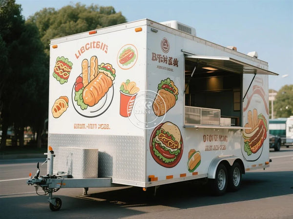 Customized Mobile Food Trailer with Deep Fryer Kitchen