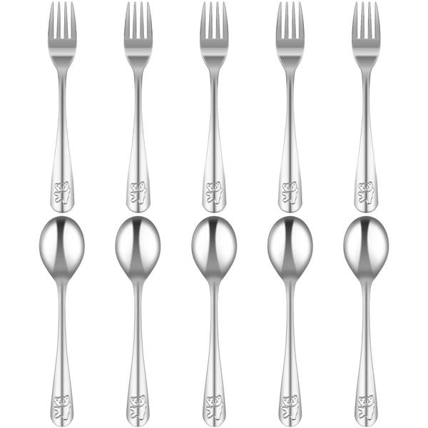 9/15-Piece Kids Stainless Steel Silverware – Dinosaur Flatware Set
