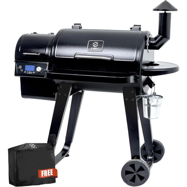 ZPG-450A Wood Pellet Grill & Smoker – 8-in-1 BBQ