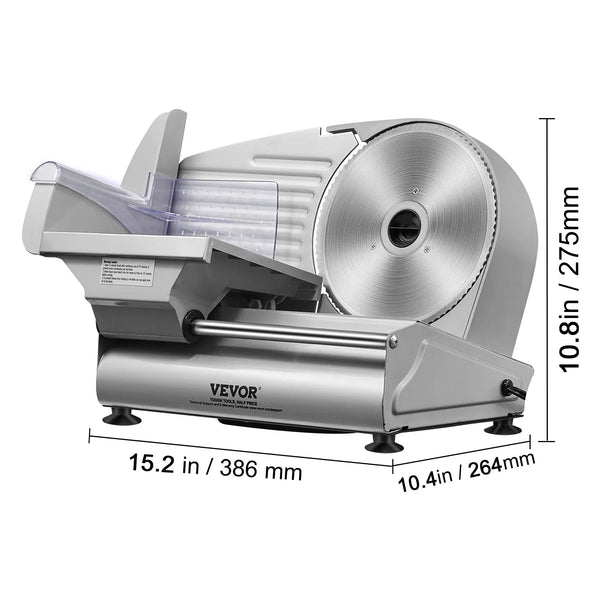 SucceBuy Electric Meat Slicer – SUS420 Blade & Adjustable Thickness