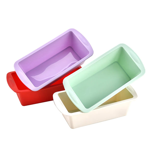 Silicone Baking Mold – Rectangular Bread & Cake Pan (1/4 Pcs)