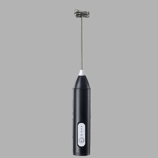 Handheld Electric Milk Frother – Stainless Steel Coffee Foamer & Egg Beater