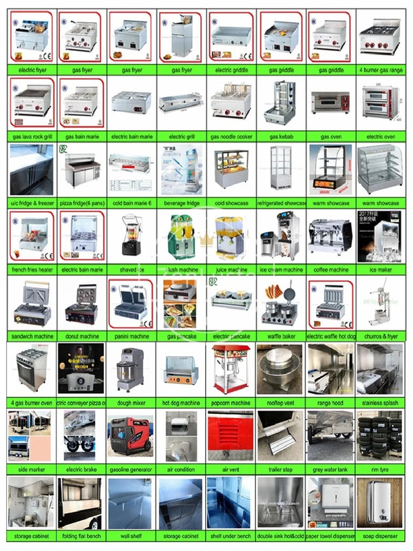 Customized Outdoor Kitchen Food Truck & Street Cart