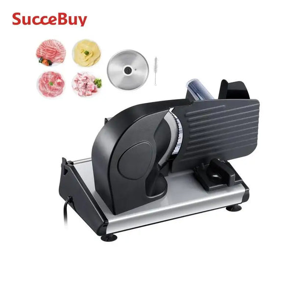 SucceBuy Electric Meat Slicer – Dual SUS420 Blades