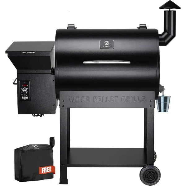 ZPG-7002B Wood Pellet Grill & Smoker – 8-in-1 BBQ