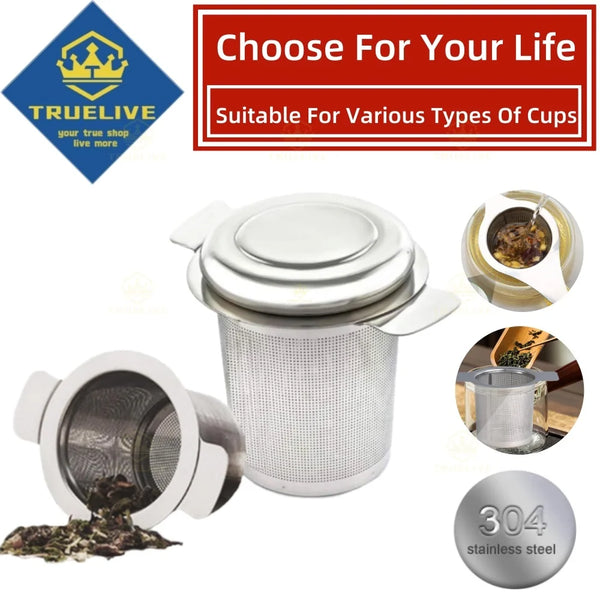 Stainless Steel Tea Infuser Basket – Reusable Coffee & Tea Strainer