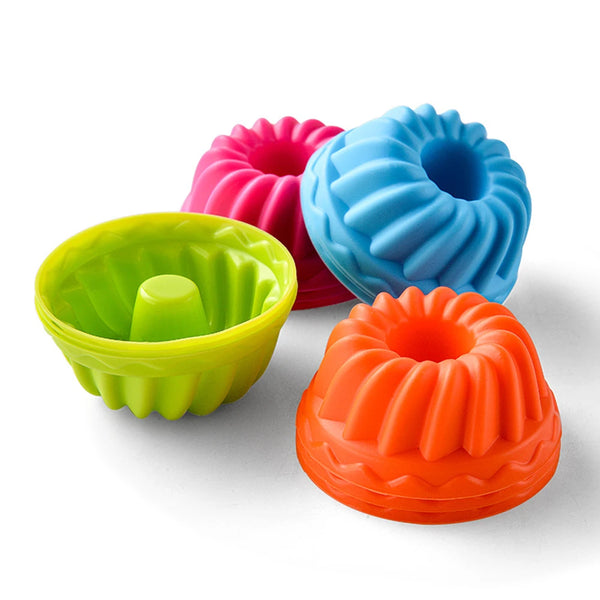 6-Piece Silicone Muffin & Cupcake Mold Set – Reusable Bakeware